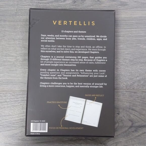 Vertellis Chapters S/2 Self-Reflection and Gratitude Journal - Black and… - Picture 4 of 4